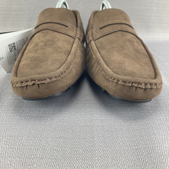 Mio Marino Brown Suede Upper Threaded Band Loafer Mens 10 Slipper Shoes - Picture 2 of 9